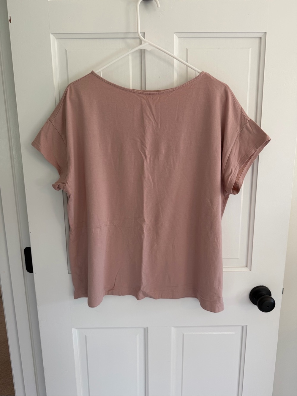 J.Jill Luxe Supima Short Sleeve Boxy Tee Dusty Rose Pink XL